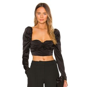 NBD Charlee Bustier Top in Black from Revolve